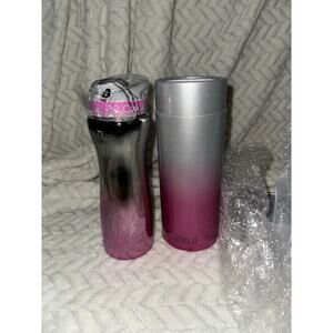 Cirkul Stainless Steel Tumbler Cup Silver to Pink Gradient w/ Lid – 32 oz